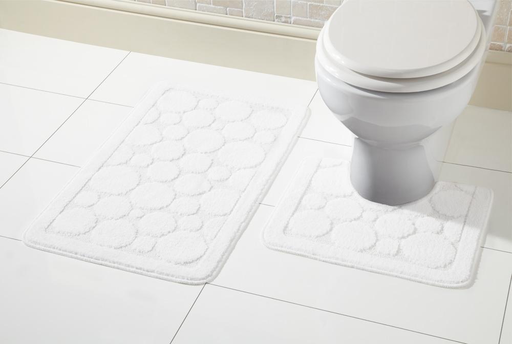 OLIVIA ROCCO Cali Bath Mat Set – Non-Slip Ultra Absorbent 2 Piece Rugs