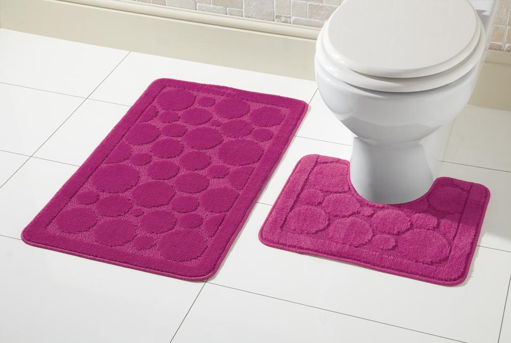 OLIVIA ROCCO Cali Bath Mat Set – Non-Slip Ultra Absorbent 2 Piece Rugs