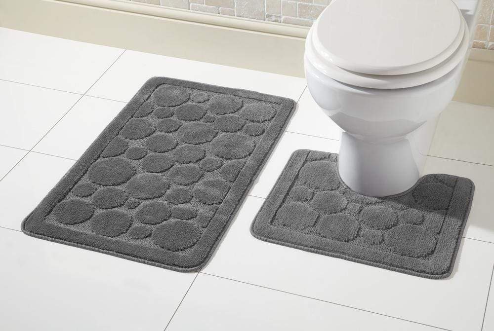 OLIVIA ROCCO Cali Bath Mat Set – Non-Slip Ultra Absorbent 2 Piece Rugs