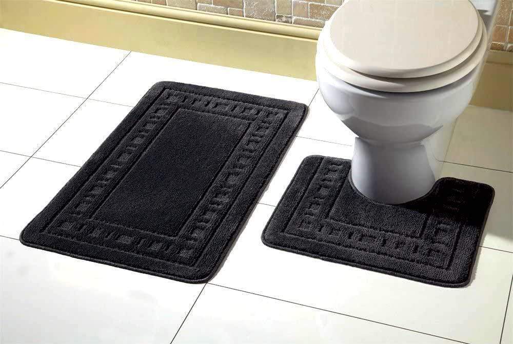 OLIVIA ROCCO Miami Bath Mat Set – Ultra Absorbent Non-Slip 2 Piece Set
