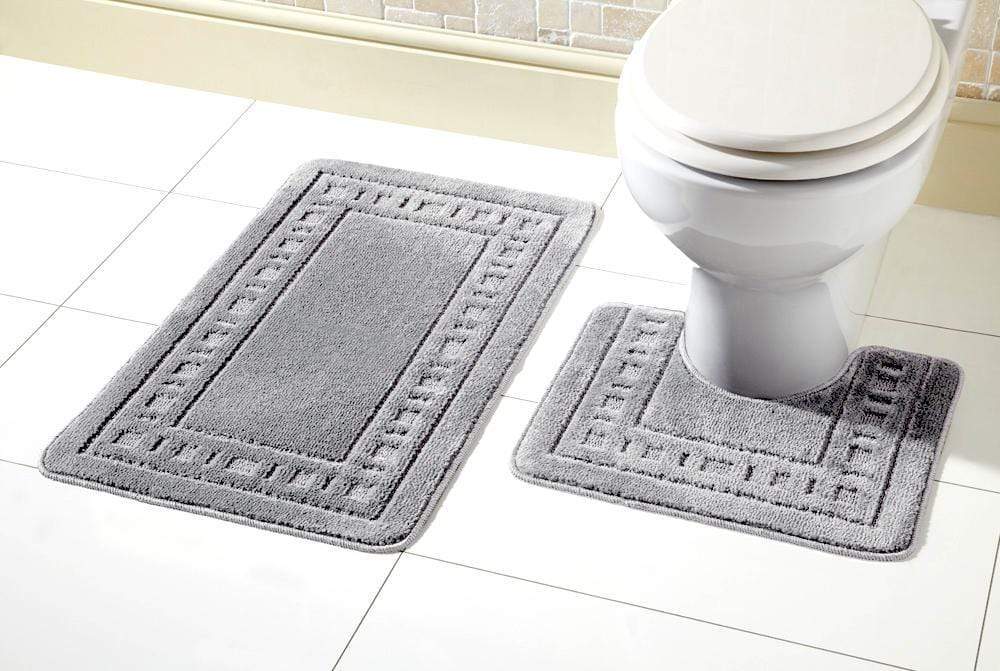 OLIVIA ROCCO Miami Bath Mat Set – Ultra Absorbent Non-Slip 2 Piece Set