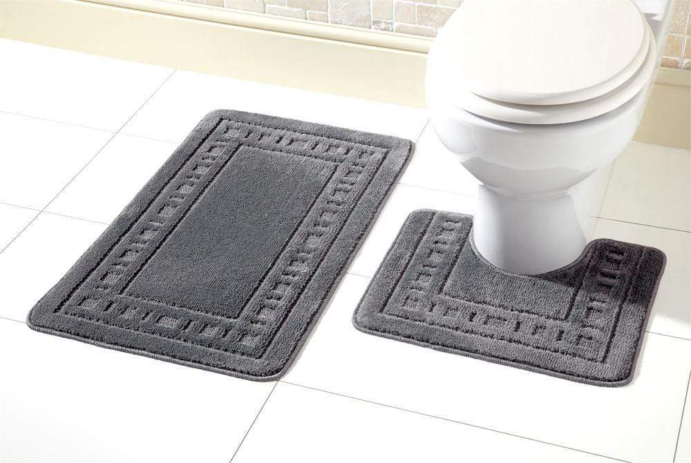 OLIVIA ROCCO Miami Bath Mat Set – Ultra Absorbent Non-Slip 2 Piece Set