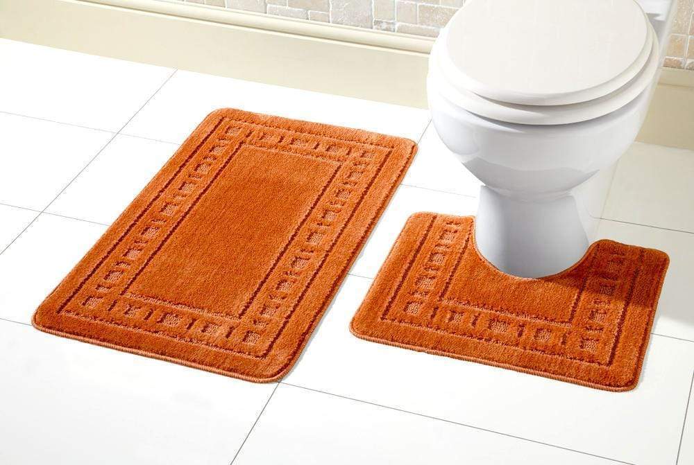 OLIVIA ROCCO Miami Bath Mat Set – Ultra Absorbent Non-Slip 2 Piece Set