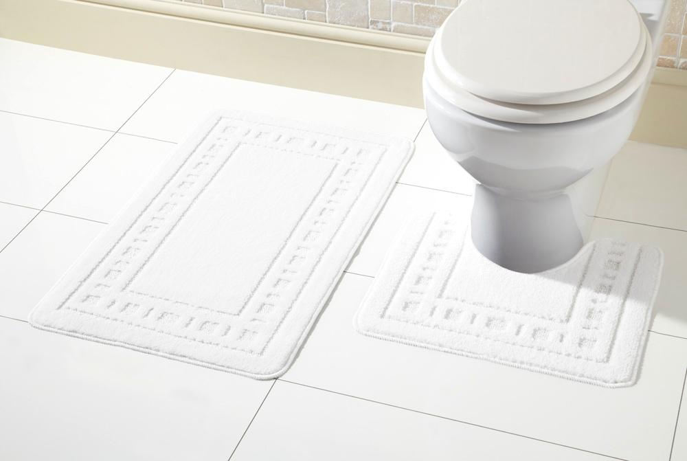 OLIVIA ROCCO Miami Bath Mat Set – Ultra Absorbent Non-Slip 2 Piece Set