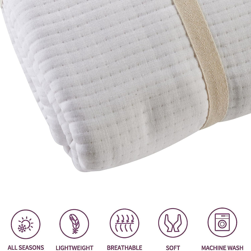 OLIVIA ROCCO Quilted Bedspread – 100% Sustainable Cotton Hotel Bedding