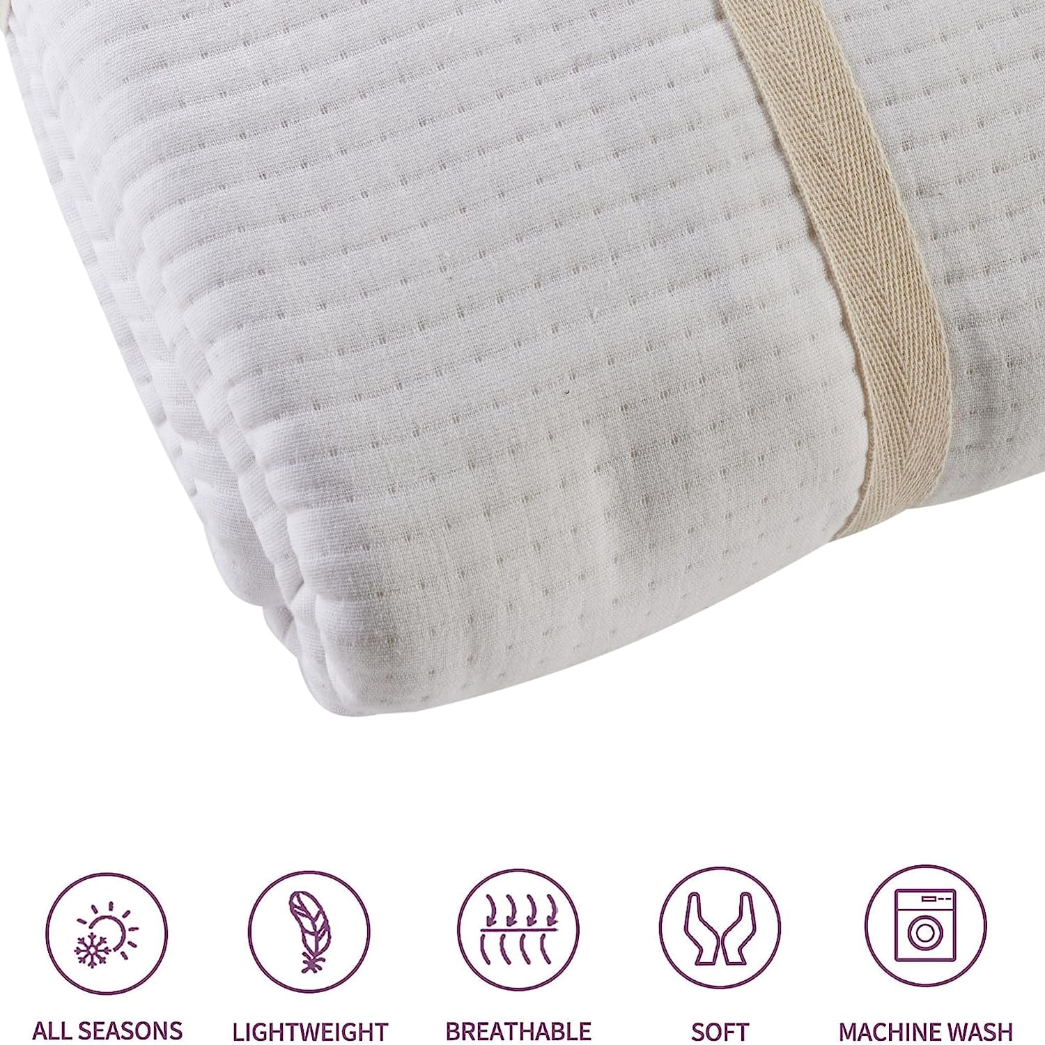 OLIVIA ROCCO Quilted Bedspread – 100% Sustainable Cotton Hotel Bedding