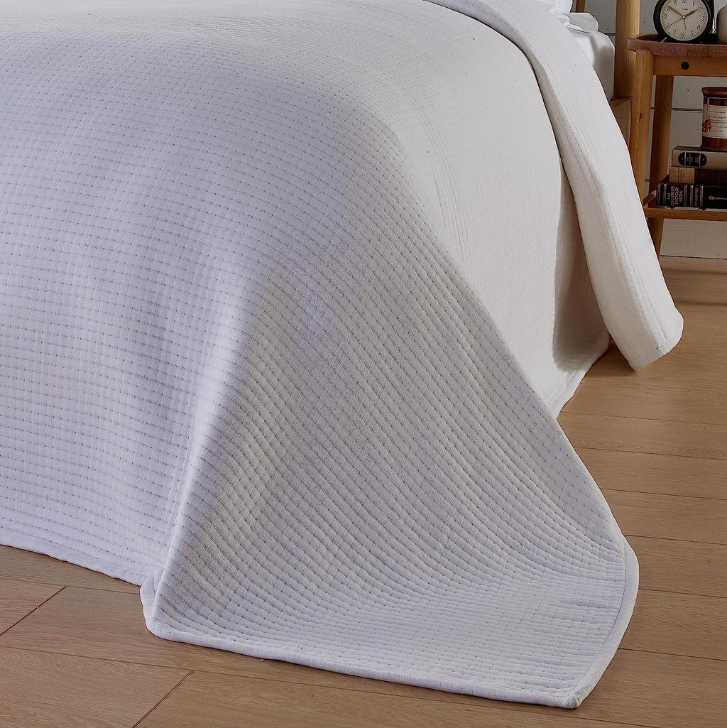 OLIVIA ROCCO Quilted Bedspread – 100% Sustainable Cotton Hotel Bedding