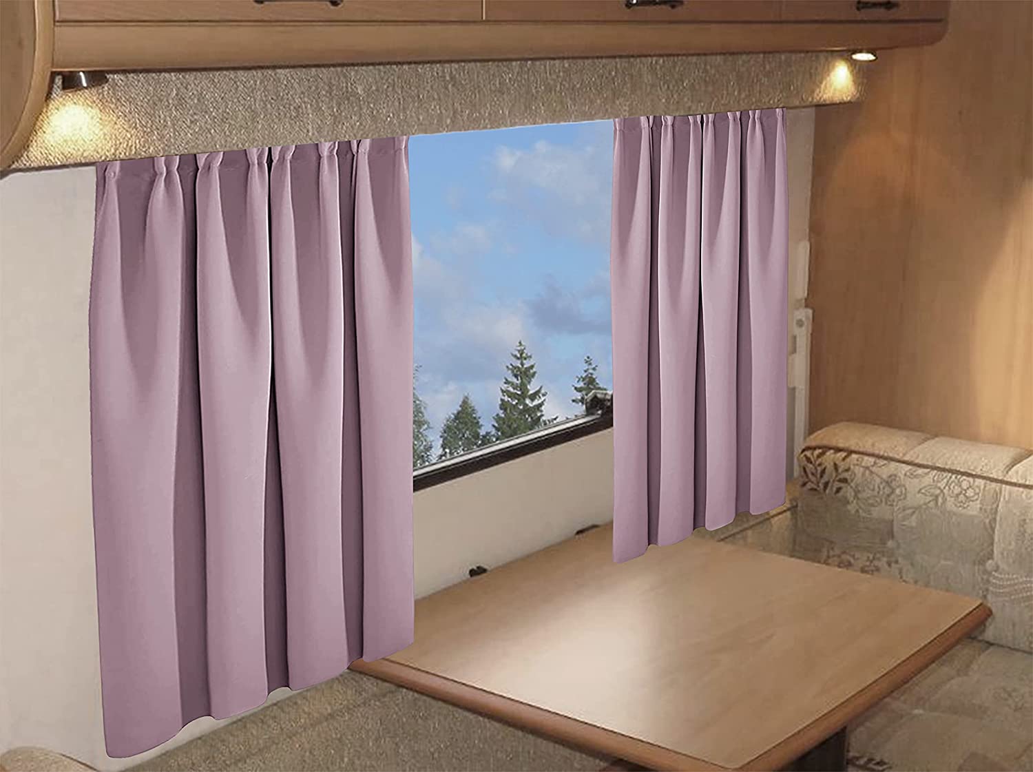 OLIVIA ROCCO Caravan Blackout Curtains – Thermal Pencil Pleat Door Panels