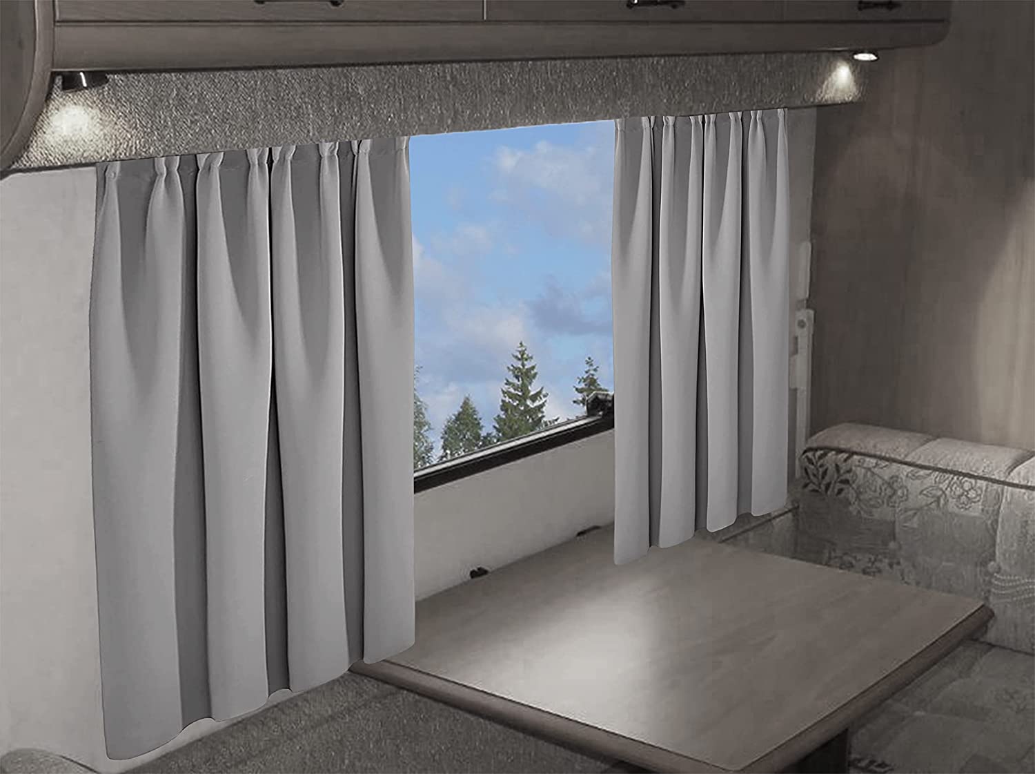 OLIVIA ROCCO Caravan Blackout Curtains – Thermal Pencil Pleat Door Panels