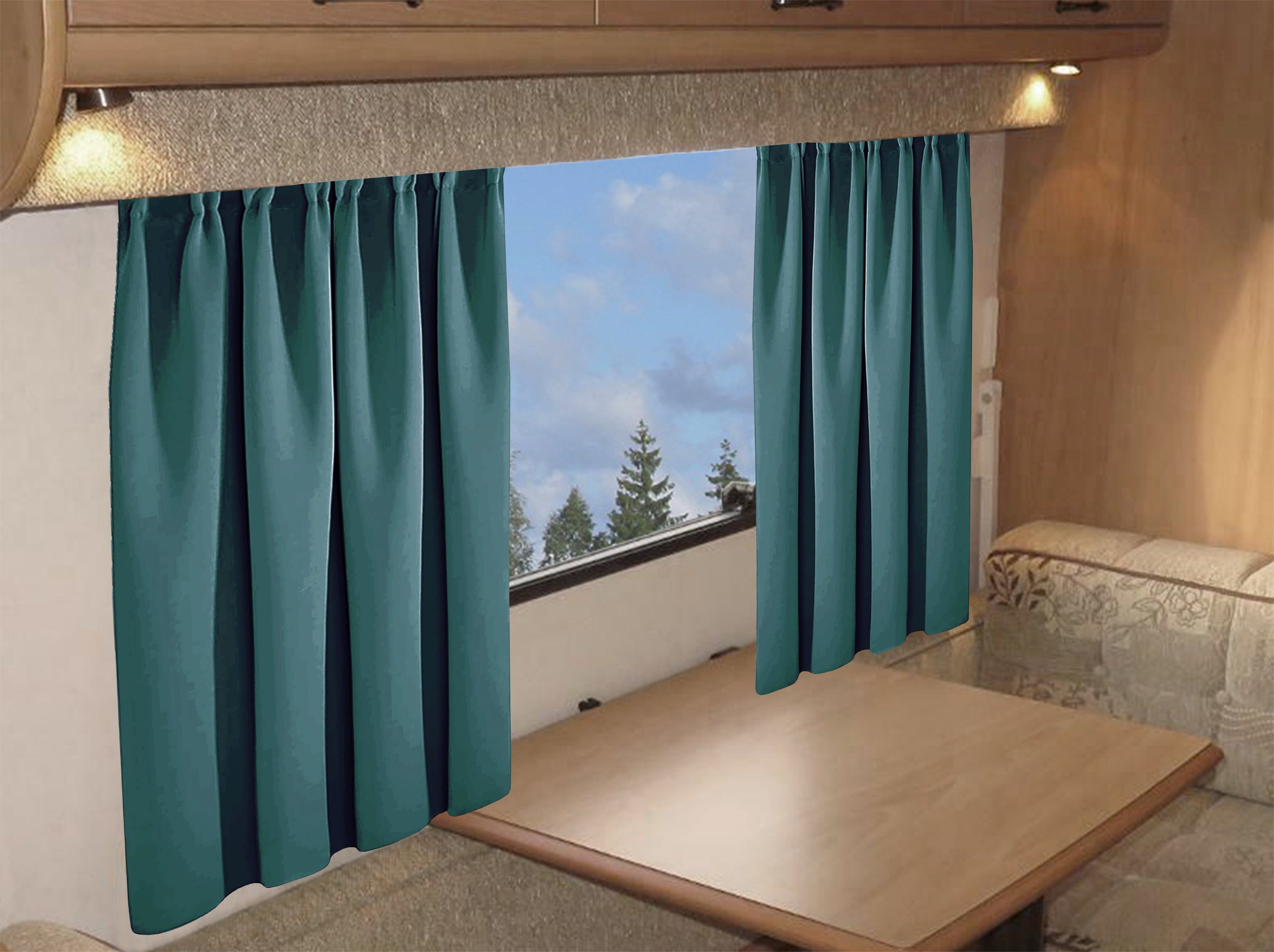 OLIVIA ROCCO Caravan Blackout Curtains – Thermal Pencil Pleat Door Panels
