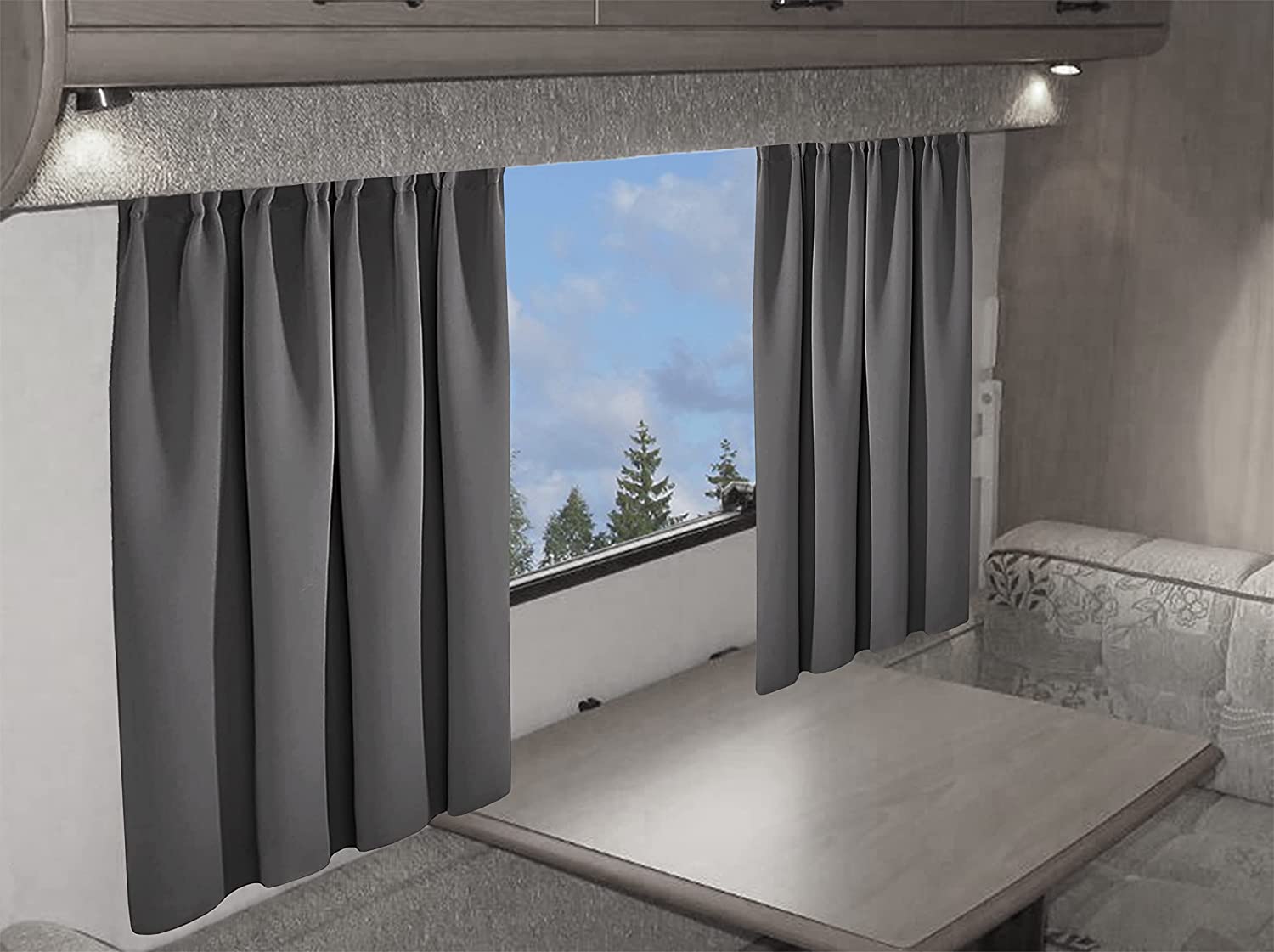 OLIVIA ROCCO Caravan Blackout Curtains – Thermal Pencil Pleat Door Panels
