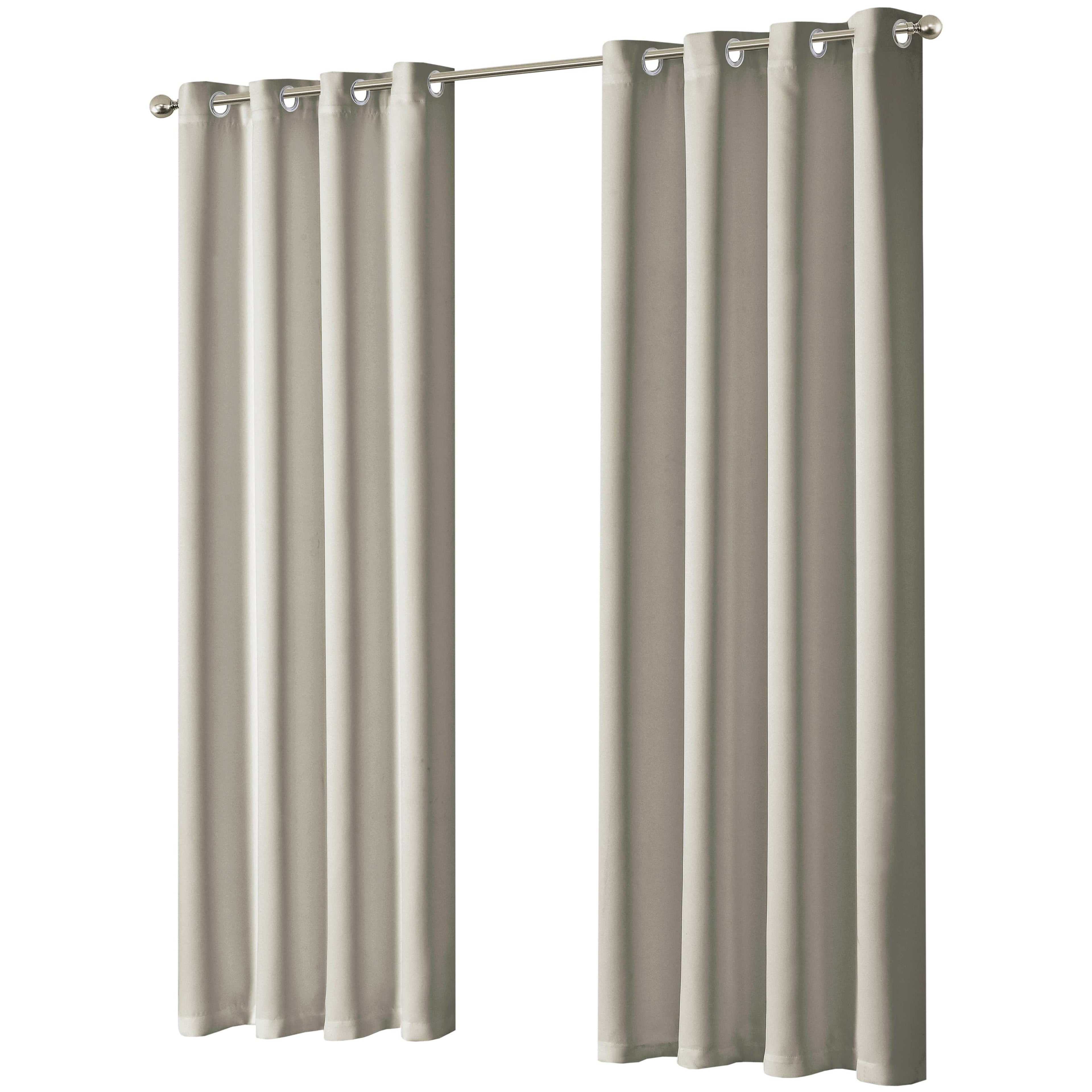OLIVIA ROCCO Blackout Thermal Eyelet Curtains | Natural Energy Efficient