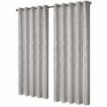 OLIVIA ROCCO Geometric Blackout Curtains – Thermal Eyelet Ring Top Drapes