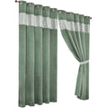 OLIVIA ROCCO Sage Green Blackout Eyelet Curtains – Thermal Window Dressings