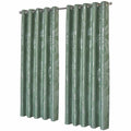 OLIVIA ROCCO Sage Green Leaf Blackout Eyelet Curtains – Thermal Drapes