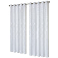 OLIVIA ROCCO Geometric Blackout Curtains – Thermal Eyelet Ring Top Drapes