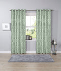 OLIVIA ROCCO Savoy Jacquard Eyelet Curtains – Cotton Blend Woven Panels