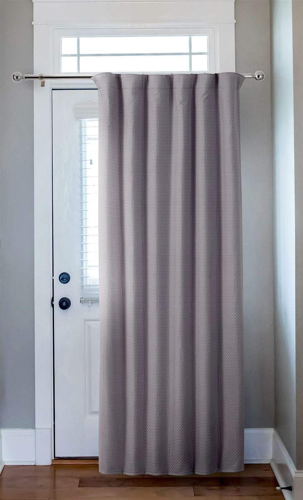 OLIVIA ROCCO Capri Thermal Door Curtain – Pencil Pleat Noise Reducing