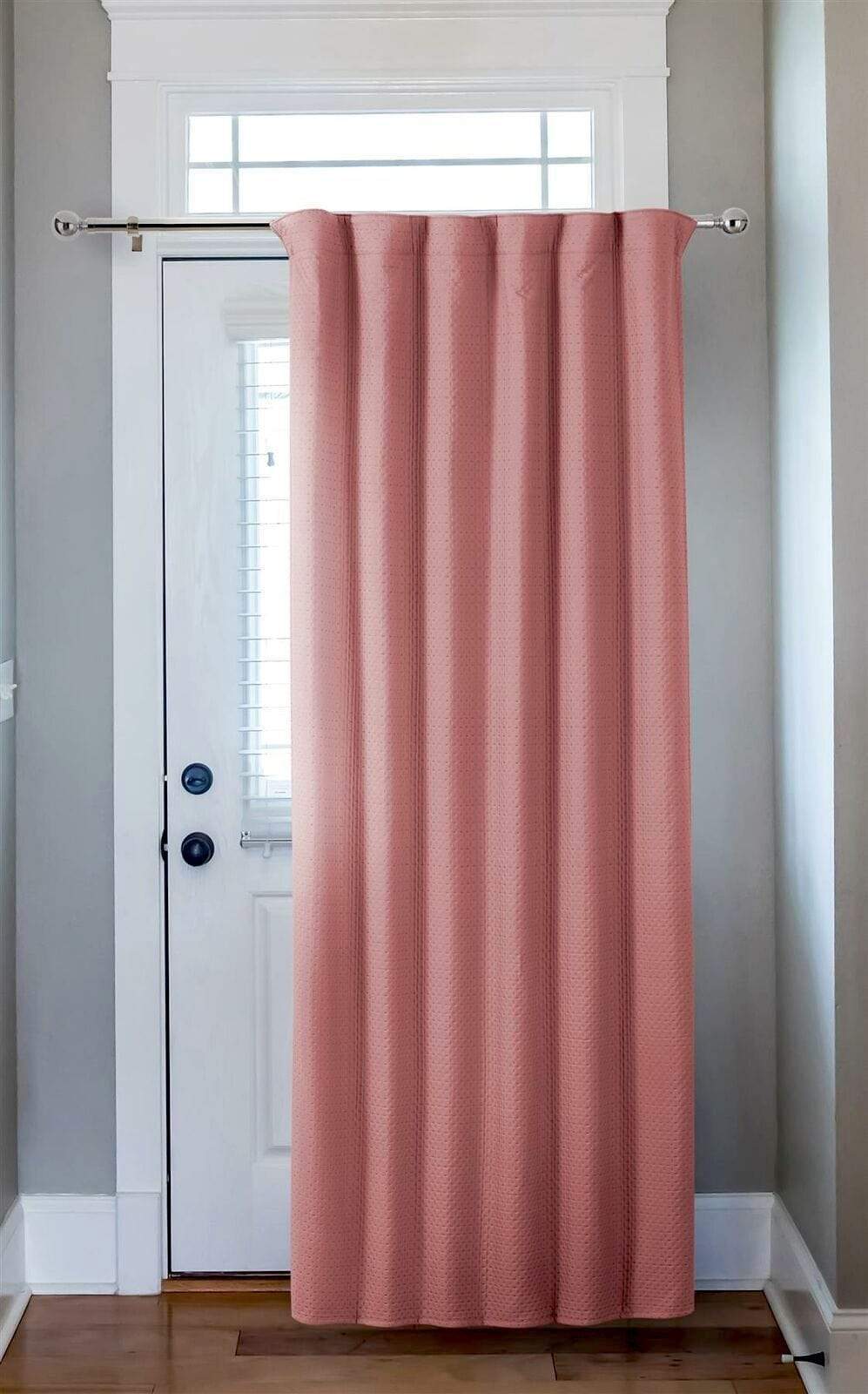 OLIVIA ROCCO Capri Thermal Door Curtain – Pencil Pleat Noise Reducing
