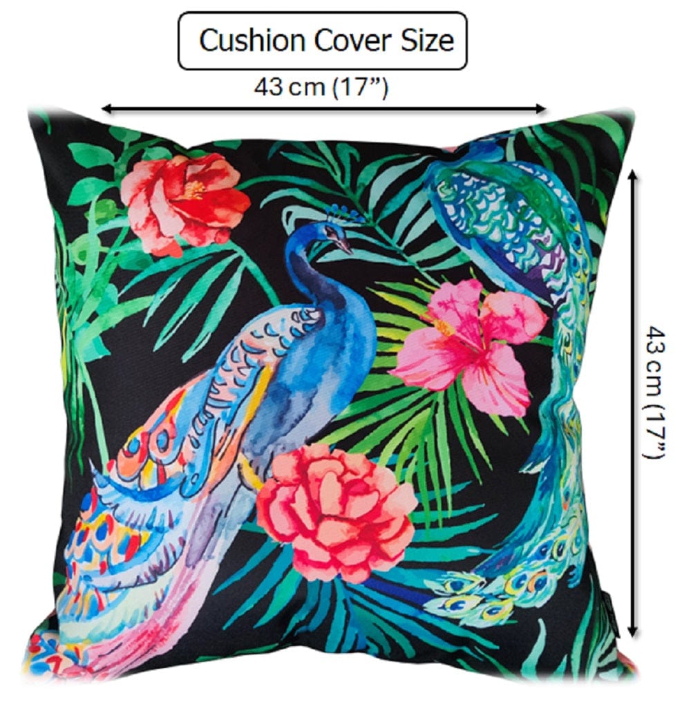OLIVIA ROCCO Waterproof Cushion Covers – 43x43cm Reversible Outdoor Garden