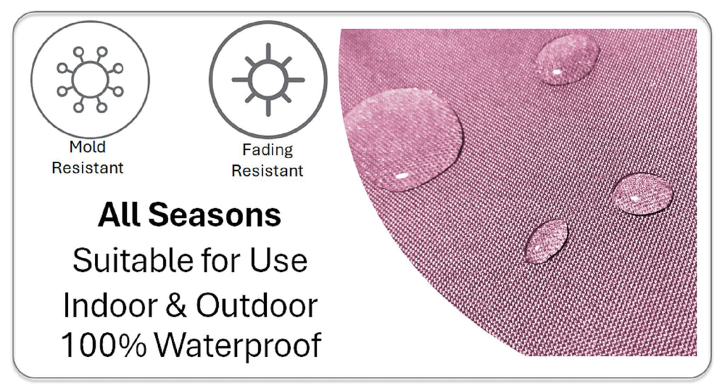OLIVIA ROCCO Waterproof Cushion Covers – 43x43cm Reversible Outdoor Garden
