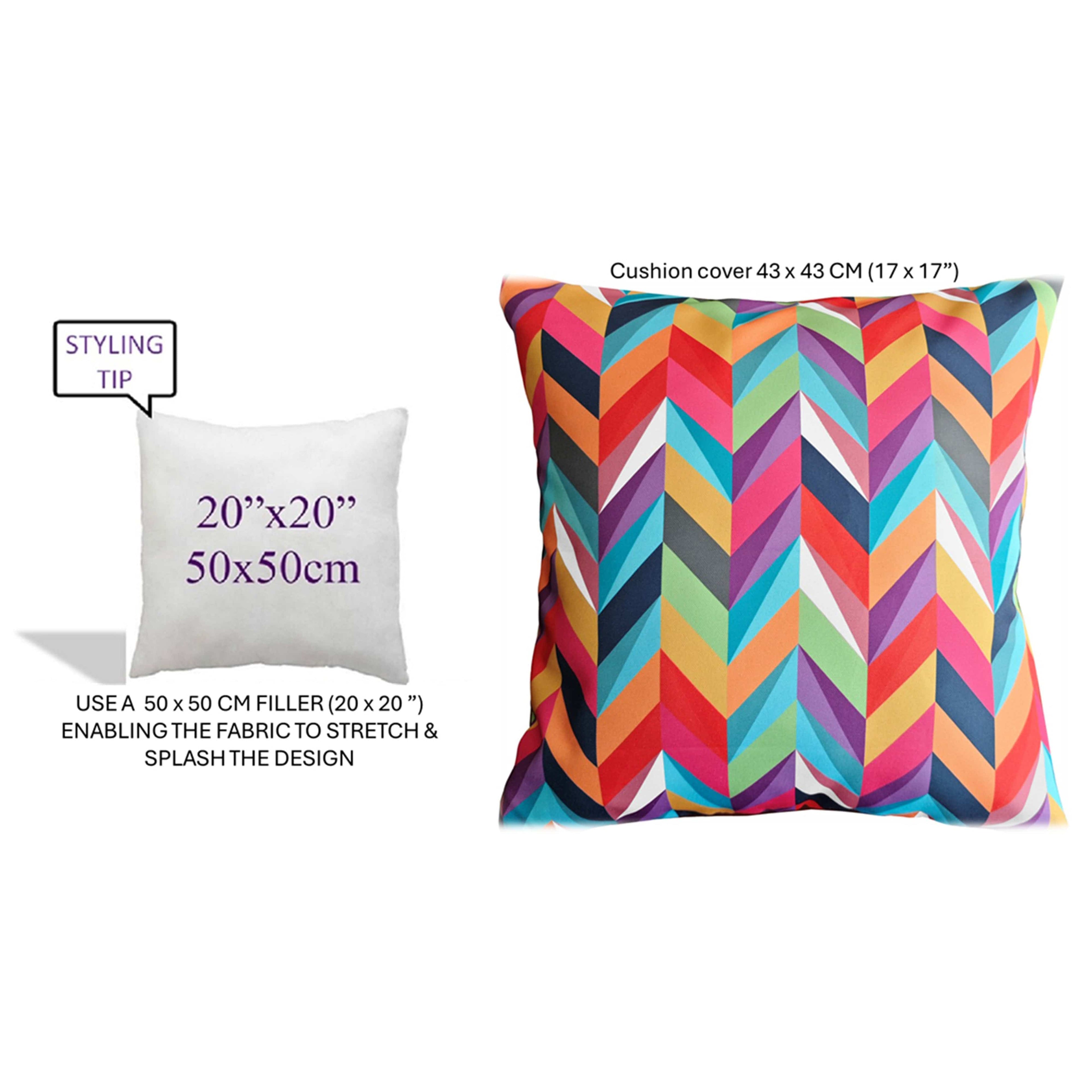 OLIVIA ROCCO Waterproof Cushion Covers – 43x43 cm Outdoor Garden Patio