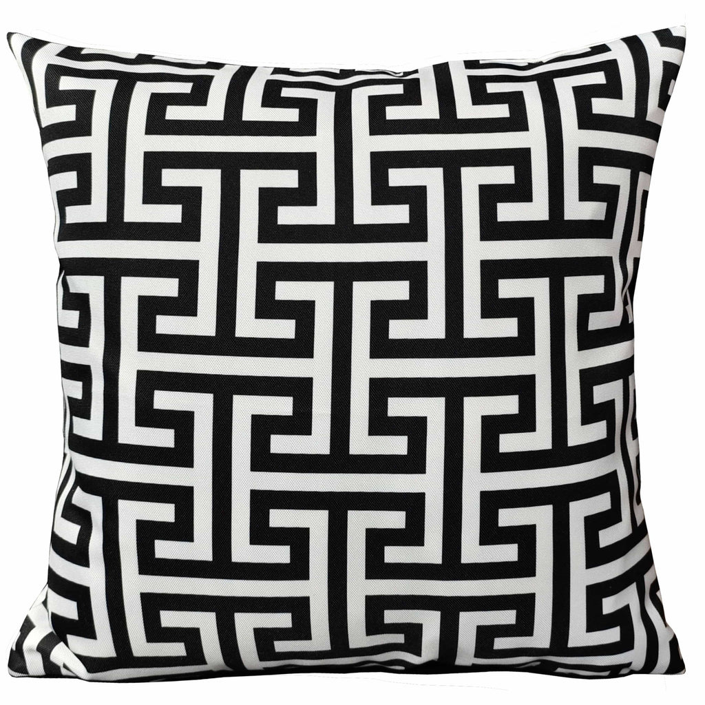 OLIVIA ROCCO Milano Black Waterproof Cushion Covers 43x43 cm Outdoor Indoor