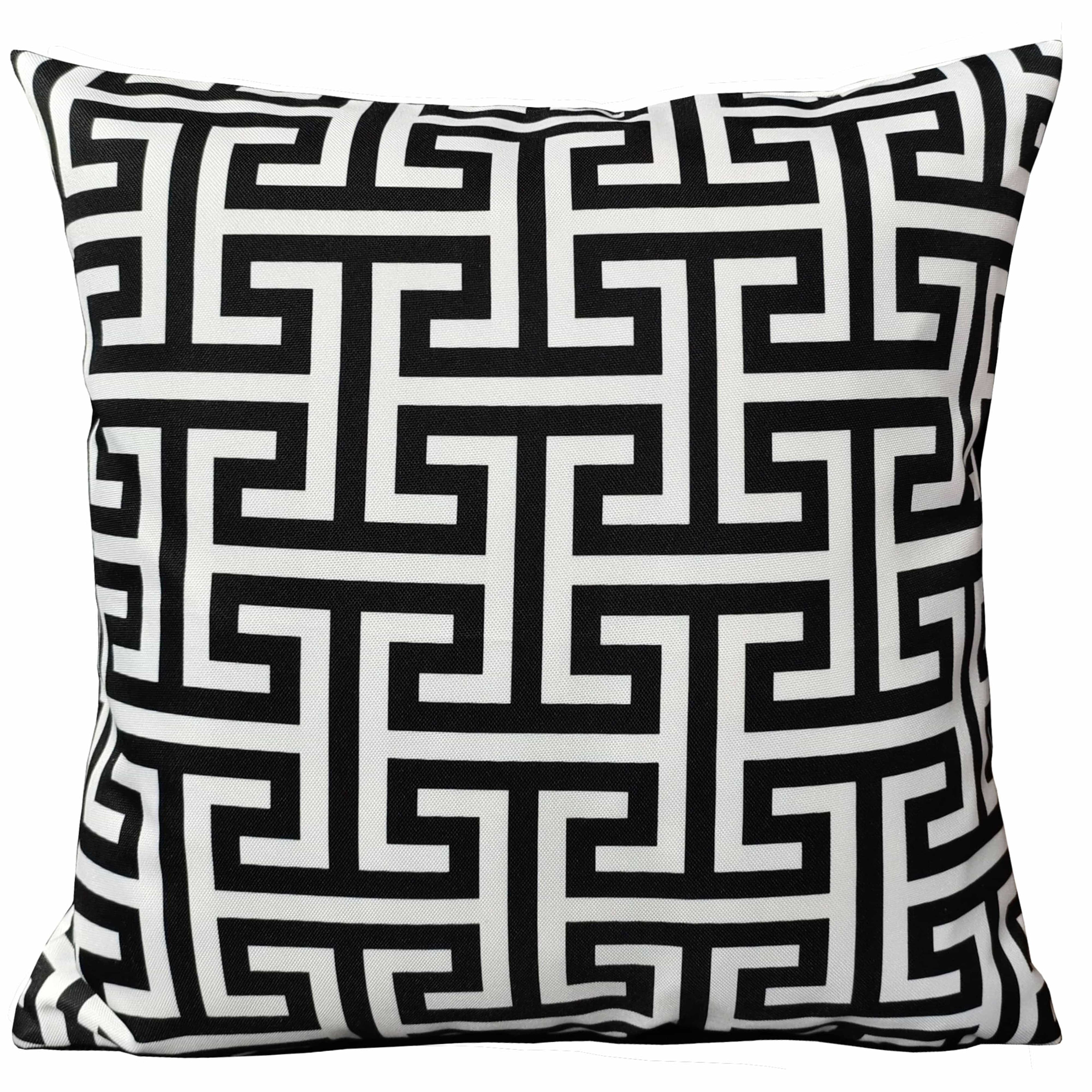 OLIVIA ROCCO Milano Black Waterproof Cushion Covers 43x43 cm Outdoor Indoor