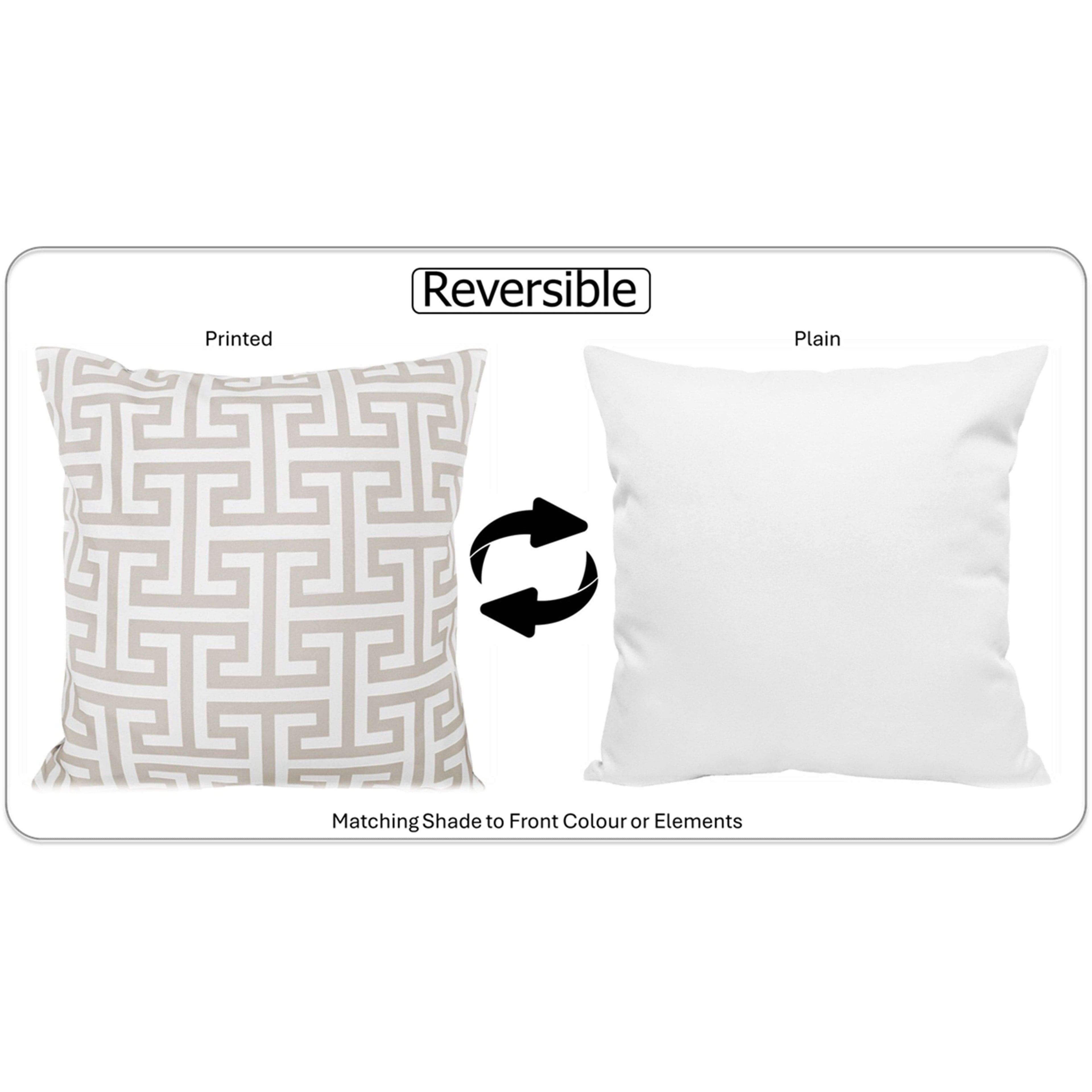 OLIVIA ROCCO Waterproof Cushion Covers – 43x43 cm Outdoor Garden Milano
