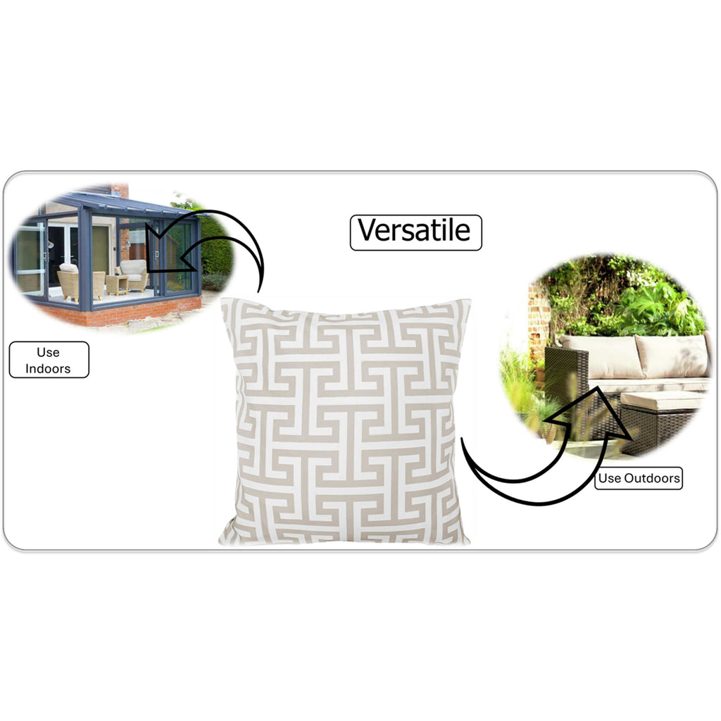 OLIVIA ROCCO Waterproof Cushion Covers – 43x43 cm Outdoor Garden Milano
