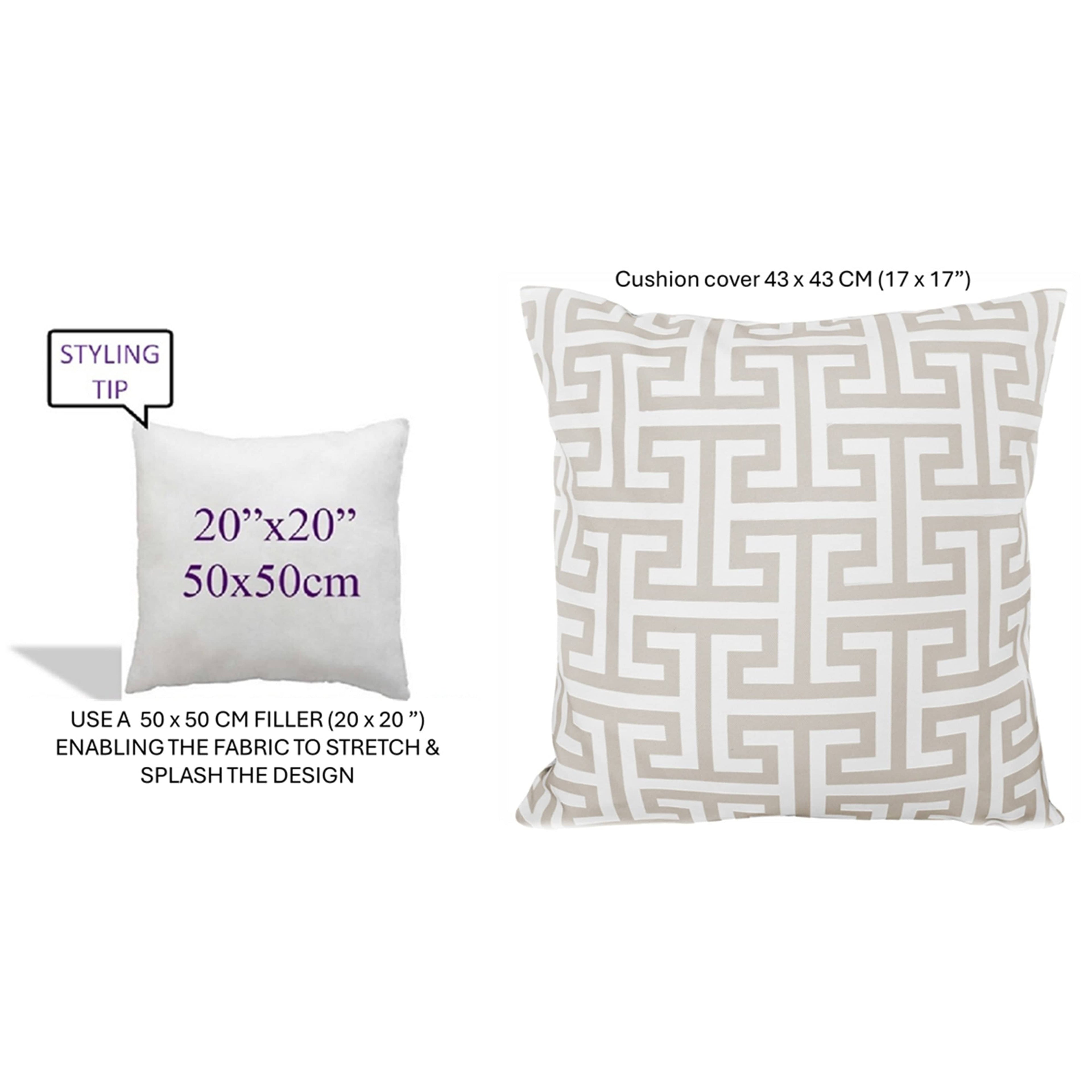 OLIVIA ROCCO Waterproof Cushion Covers – 43x43 cm Outdoor Garden Milano