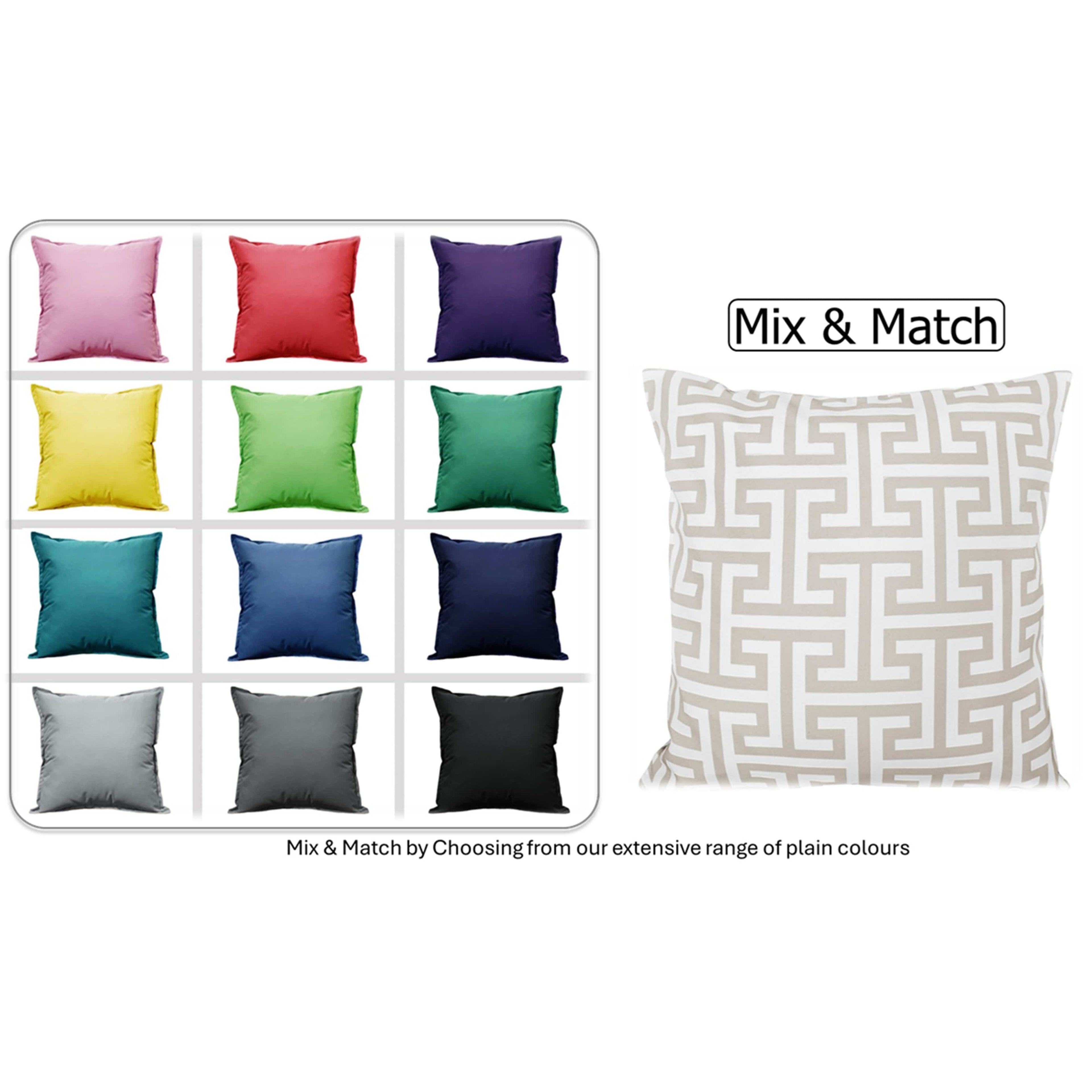 OLIVIA ROCCO Waterproof Cushion Covers – 43x43 cm Outdoor Garden Milano