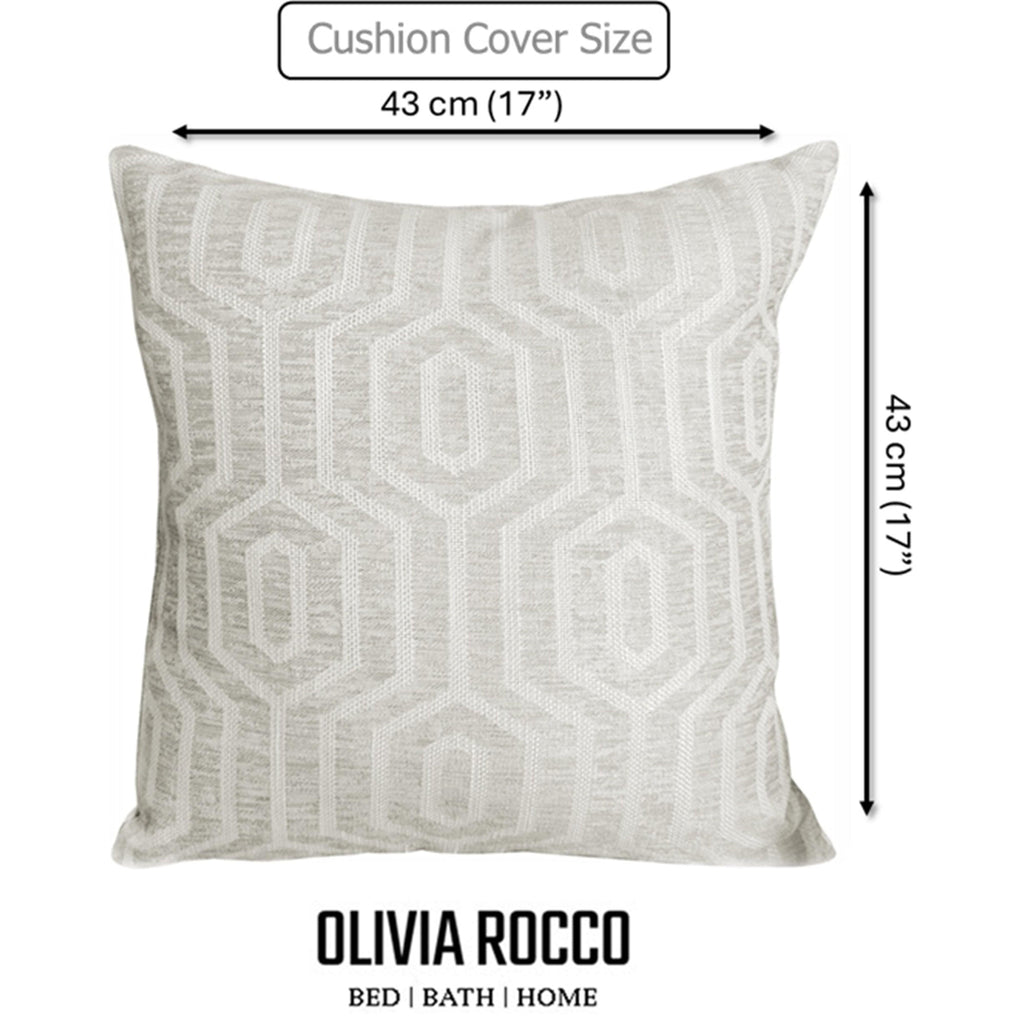 OLIVIA ROCCO Paris Cushion Covers 2 Pack – Natural Square 43x43cm