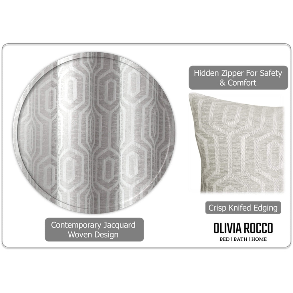 OLIVIA ROCCO Paris Cushion Covers 2 Pack – Natural Square 43x43cm
