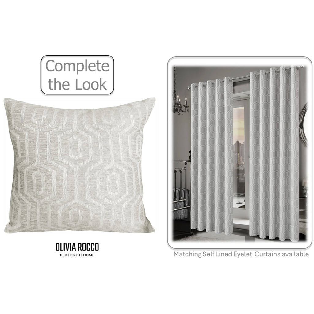 OLIVIA ROCCO Paris Cushion Covers 2 Pack – Natural Square 43x43cm