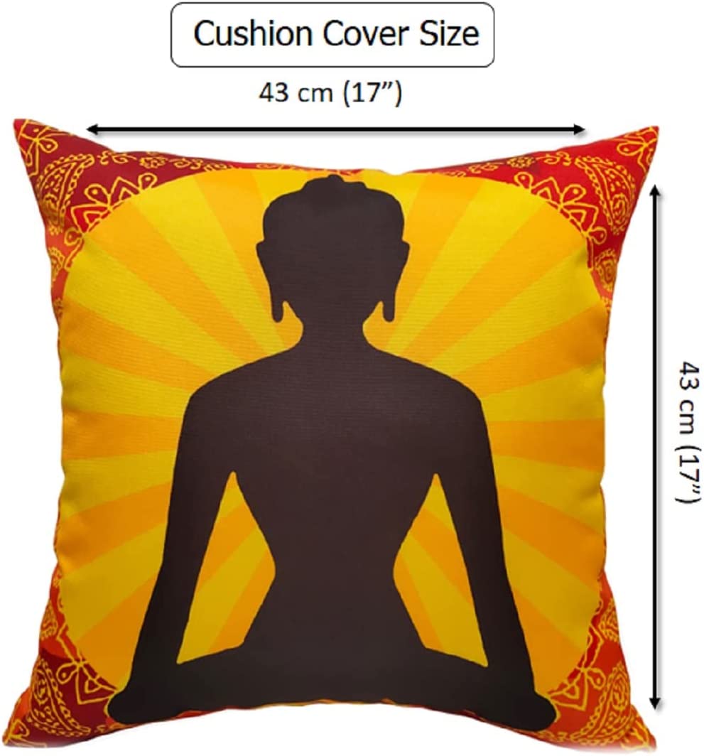 OLIVIA ROCCO Buddha Waterproof Cushion Covers | Reversible 43x43 cm