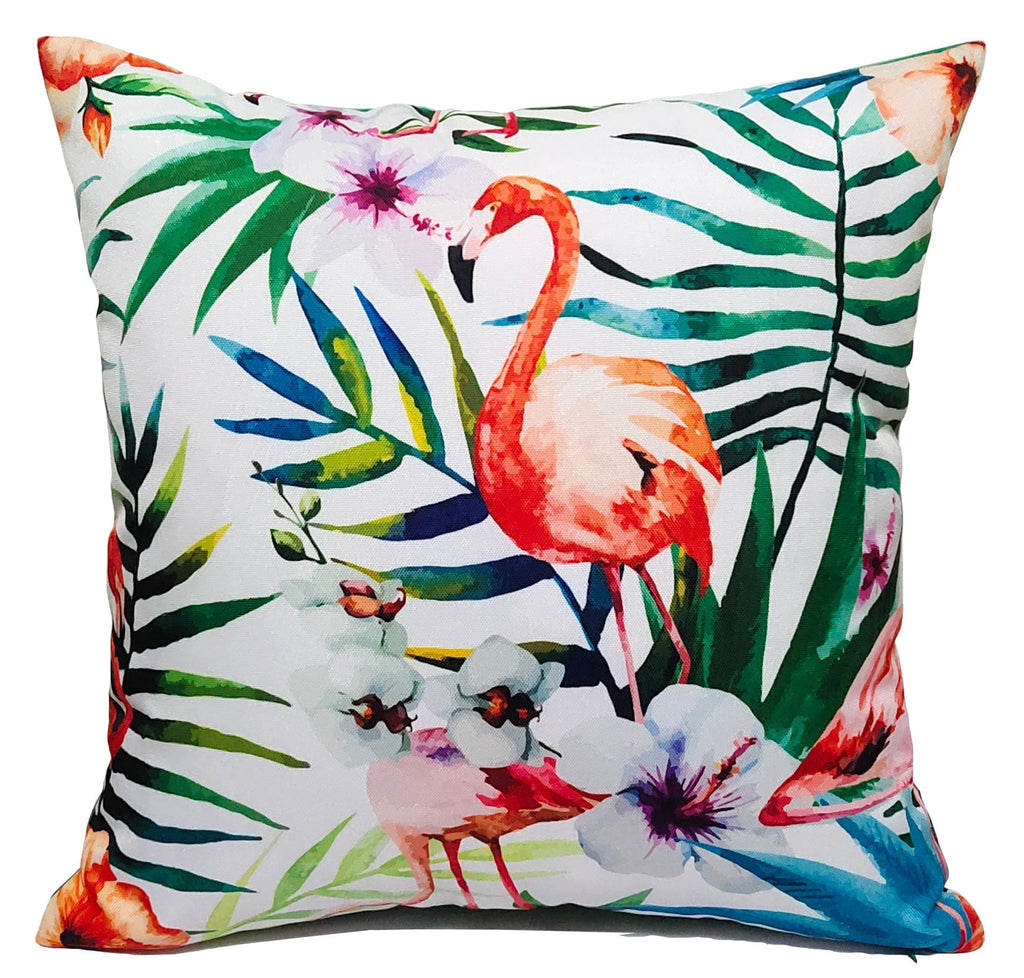 OLIVIA ROCCO Flamingo Waterproof Cushion Covers | Reversible 43x43 cm
