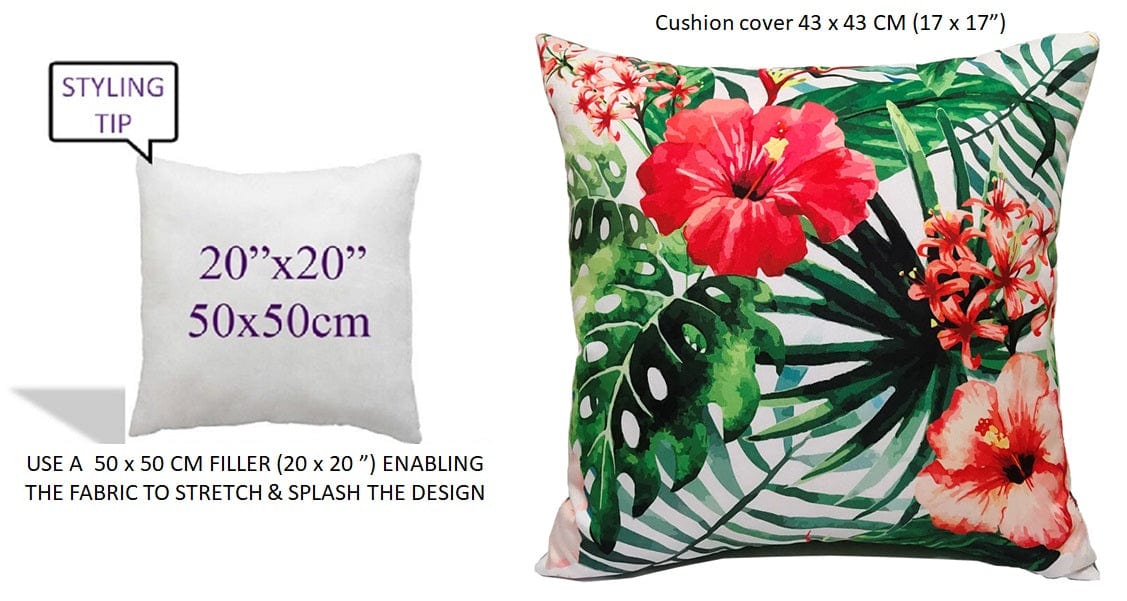 OLIVIA ROCCO Gardenia Waterproof Cushion Covers – Reversible 43x43 cm