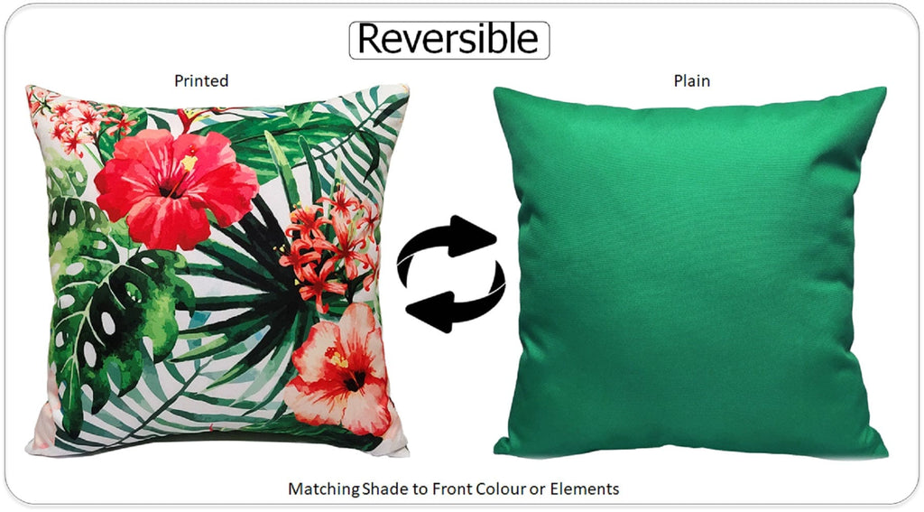 OLIVIA ROCCO Gardenia Waterproof Cushion Covers – Reversible 43x43 cm