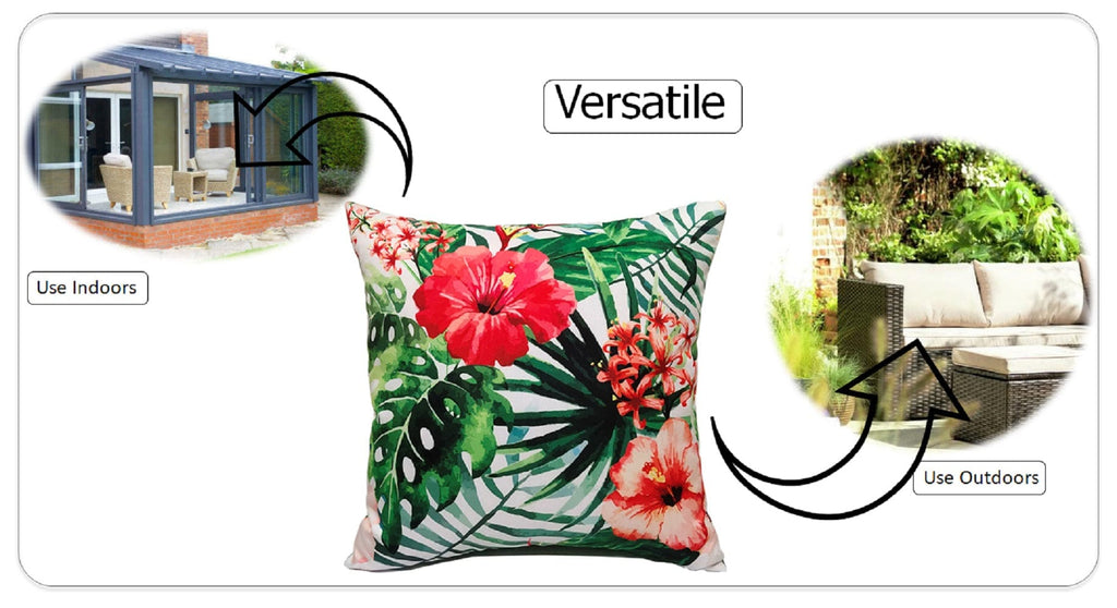 OLIVIA ROCCO Gardenia Waterproof Cushion Covers – Reversible 43x43 cm