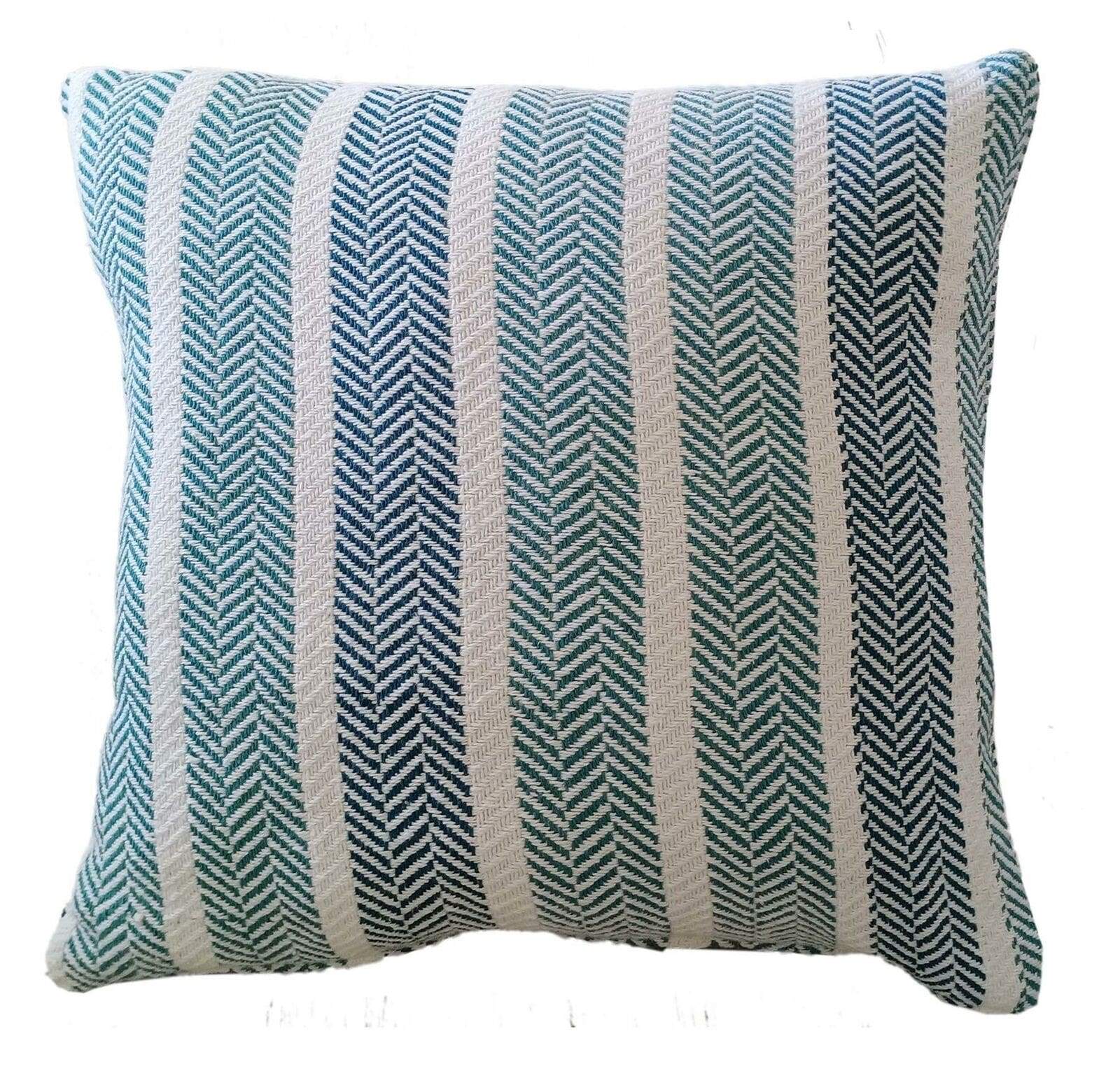 OLIVIA ROCCO Striped Cotton Cushion Covers | Indoor Outdoor Zippered Case