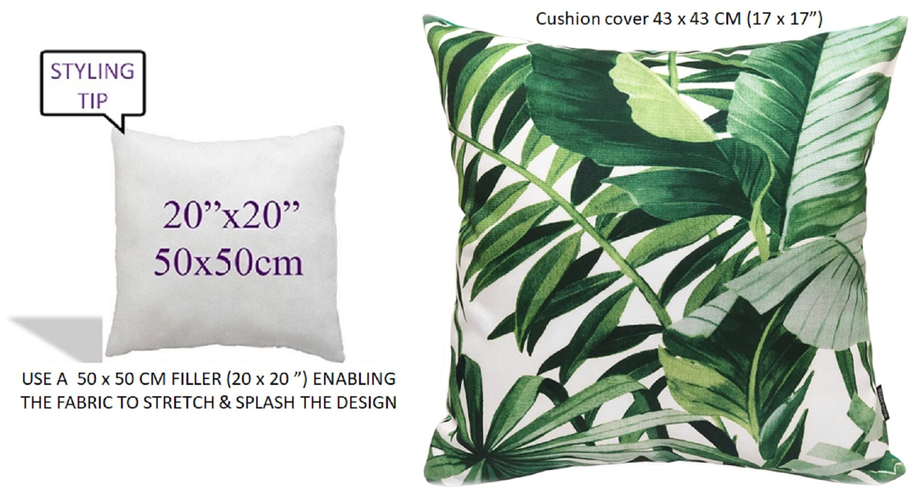 OLIVIA ROCCO Waterproof Cushion Covers – Jamil Green Reversible 43x43 cm