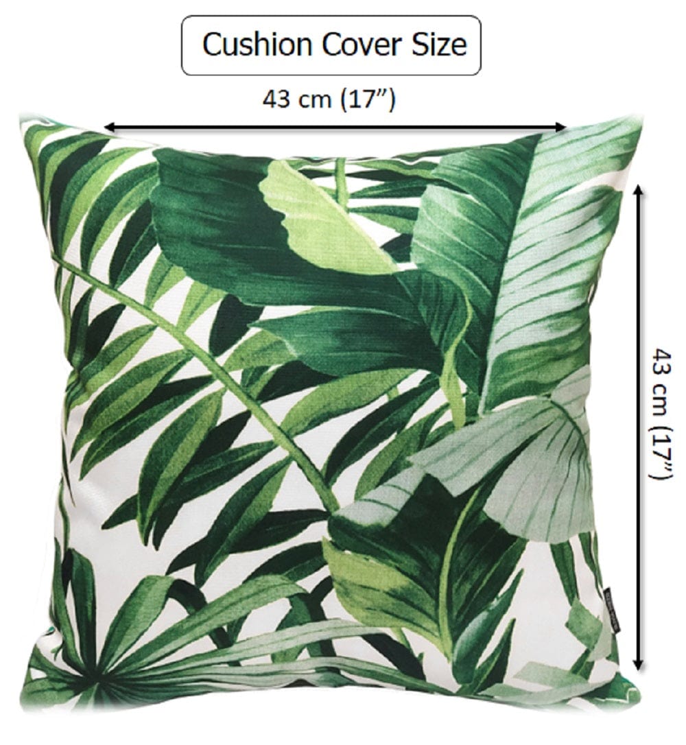 OLIVIA ROCCO Waterproof Cushion Covers – Jamil Green Reversible 43x43 cm