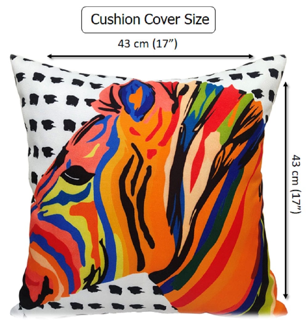 OLIVIA ROCCO Kampala Orange Waterproof Cushion Covers | Reversible 43x43cm
