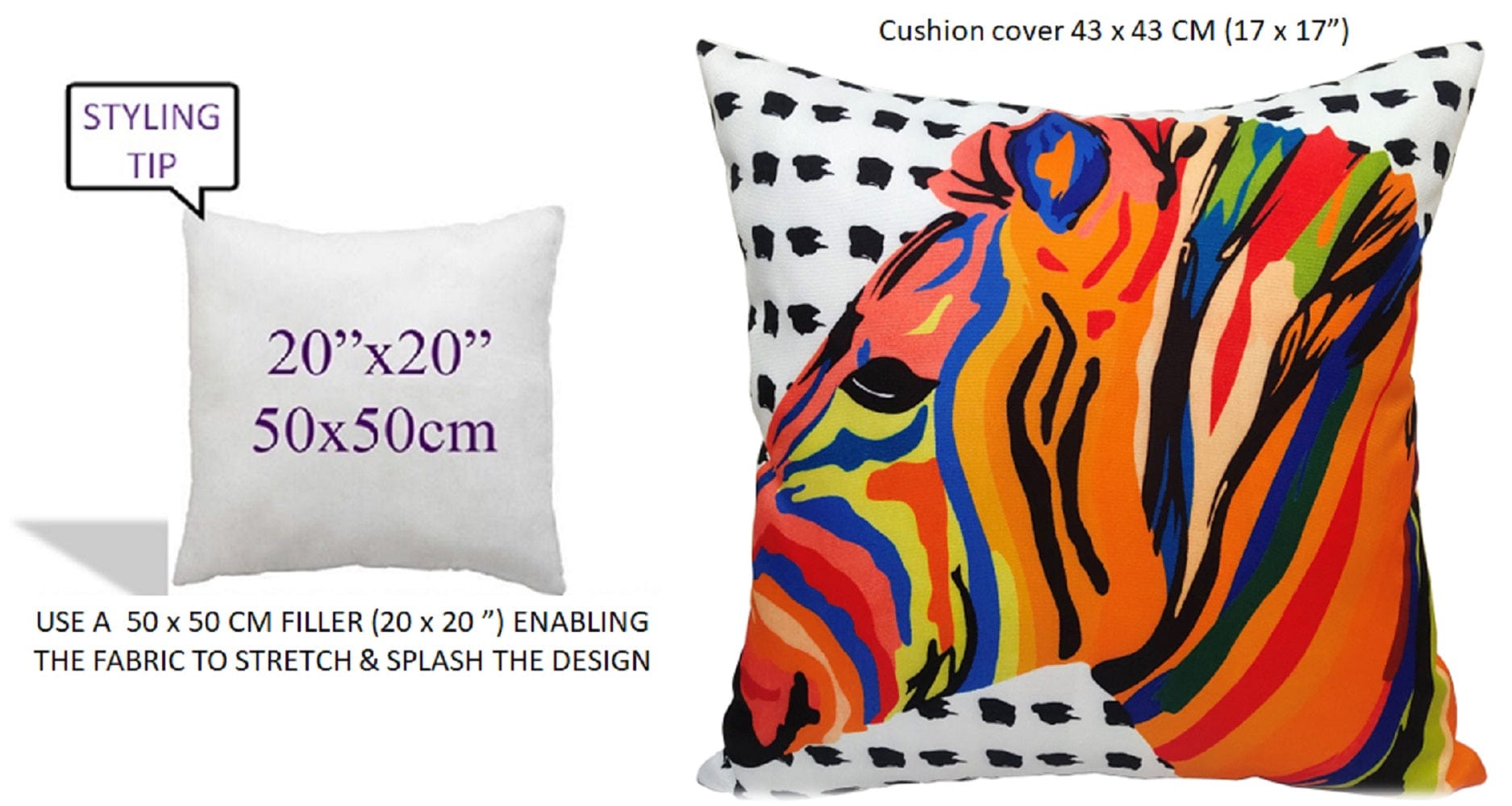 OLIVIA ROCCO Kampala Orange Waterproof Cushion Covers | Reversible 43x43cm