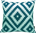 OLIVIA ROCCO Nairobi Teal Waterproof Cushion Covers | Reversible 43x43 cm