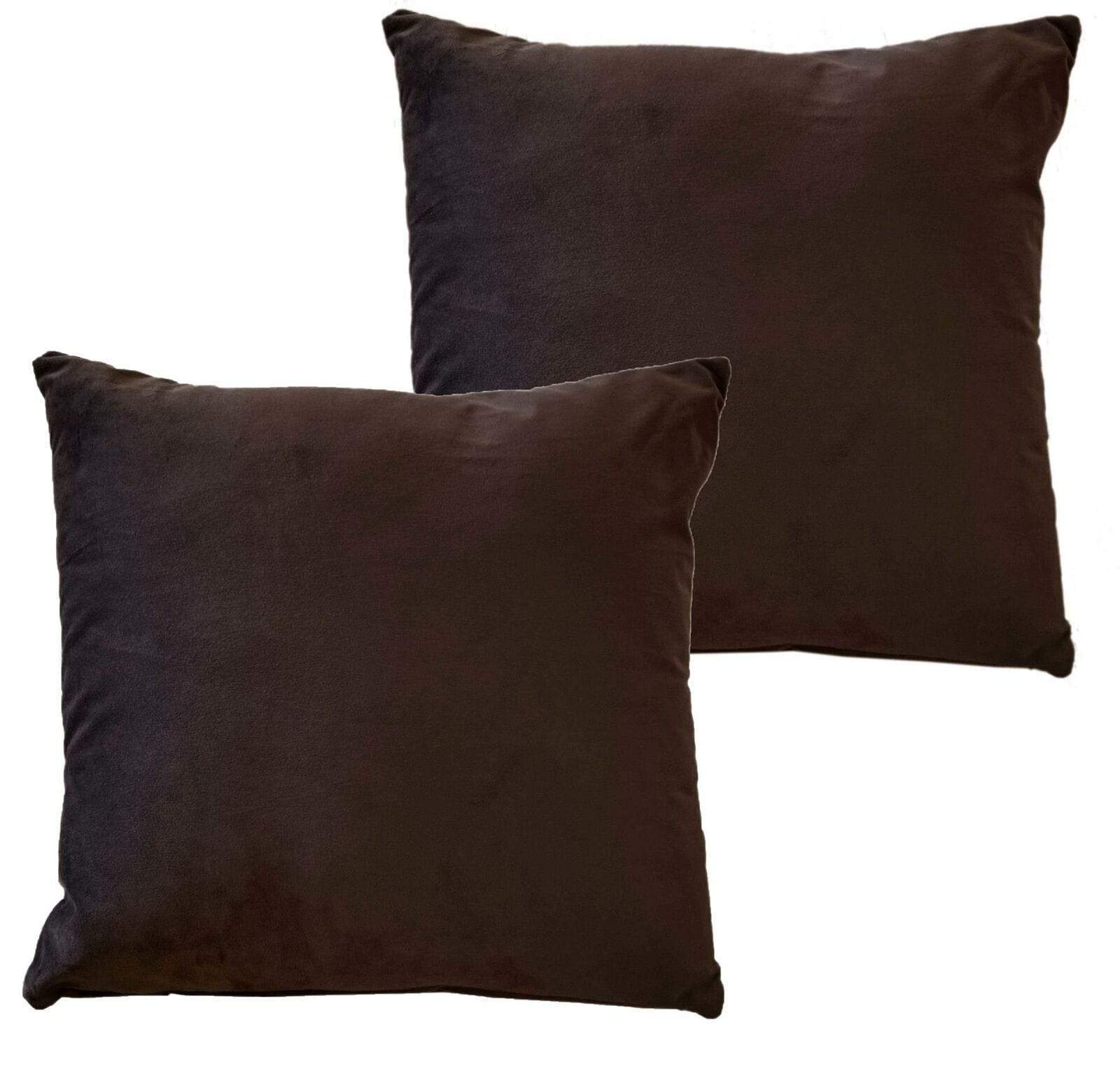 OLIVIA ROCCO Pack of 2 Matte Velvet Cushion Covers 17x17 - Decorative Pillows