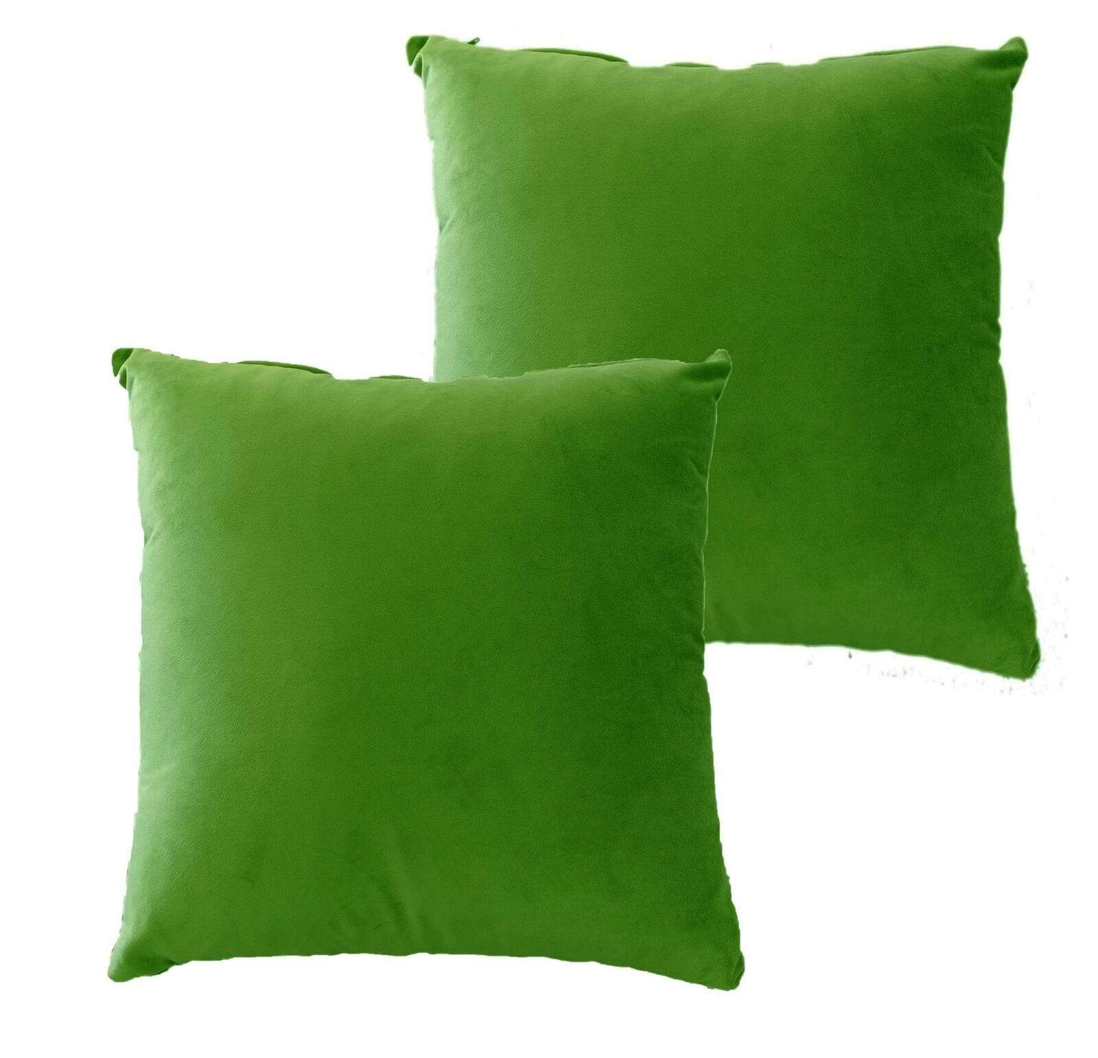 OLIVIA ROCCO Pack of 2 Matte Velvet Cushion Covers 17x17 - Decorative Pillows