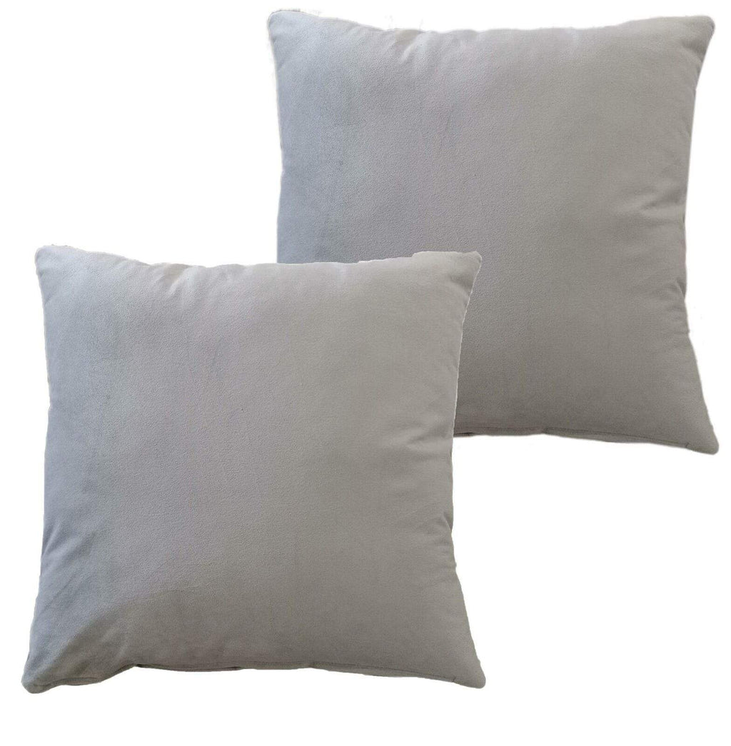 OLIVIA ROCCO Pack of 2 Matte Velvet Cushion Covers 17x17 - Decorative Pillows