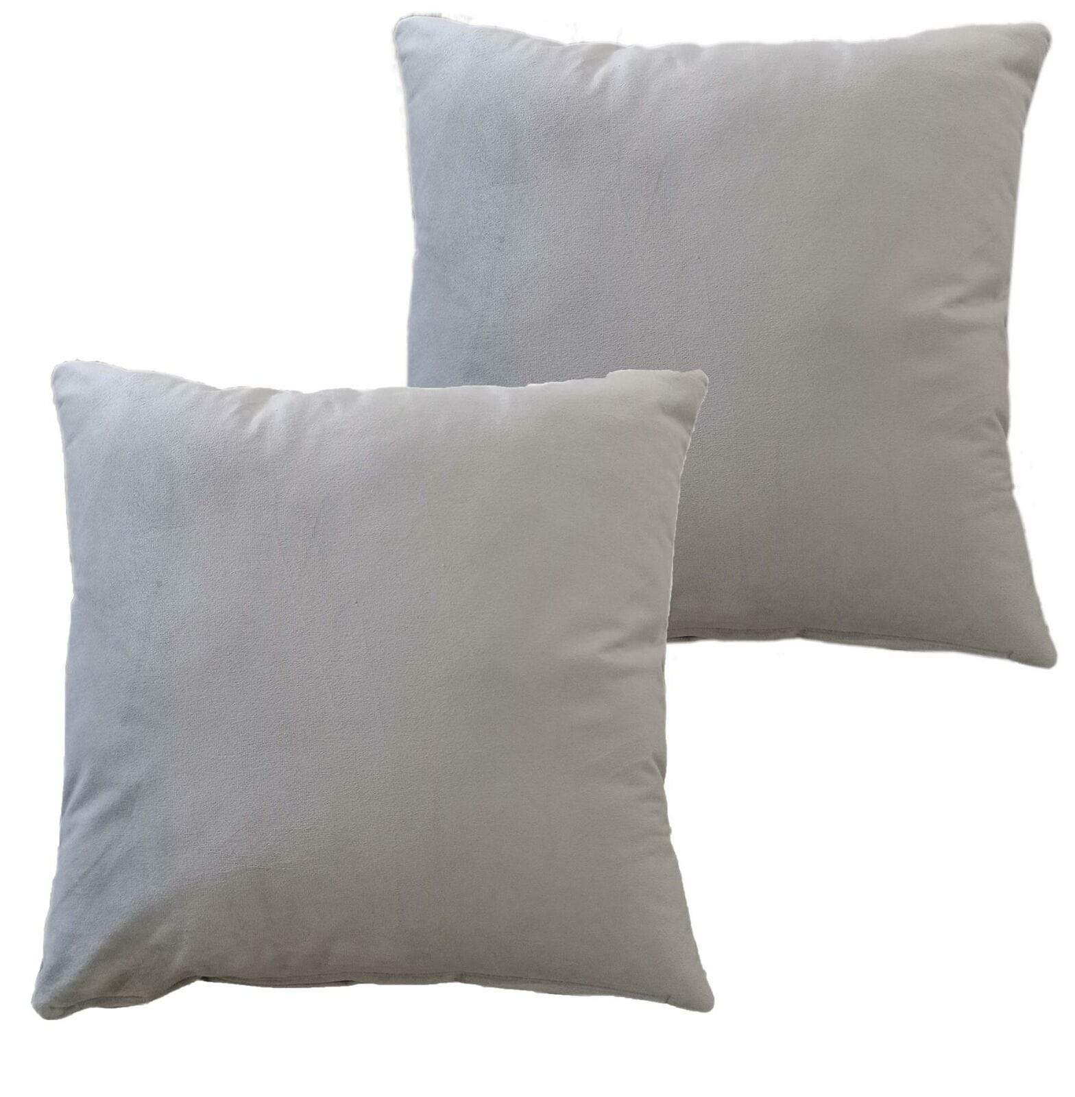 OLIVIA ROCCO Pack of 2 Matte Velvet Cushion Covers 17x17 - Decorative Pillows